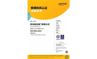 ISO9001体系认证