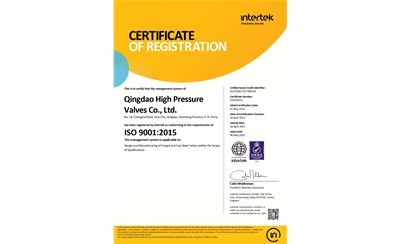 ISO9001 System Certification