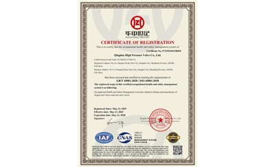 ISO45001 System Certification